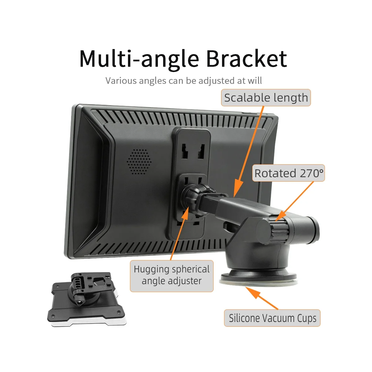 9 дюймовый автомобильный IPS сенсорный экран беспроводной CarPlay Android портативный
