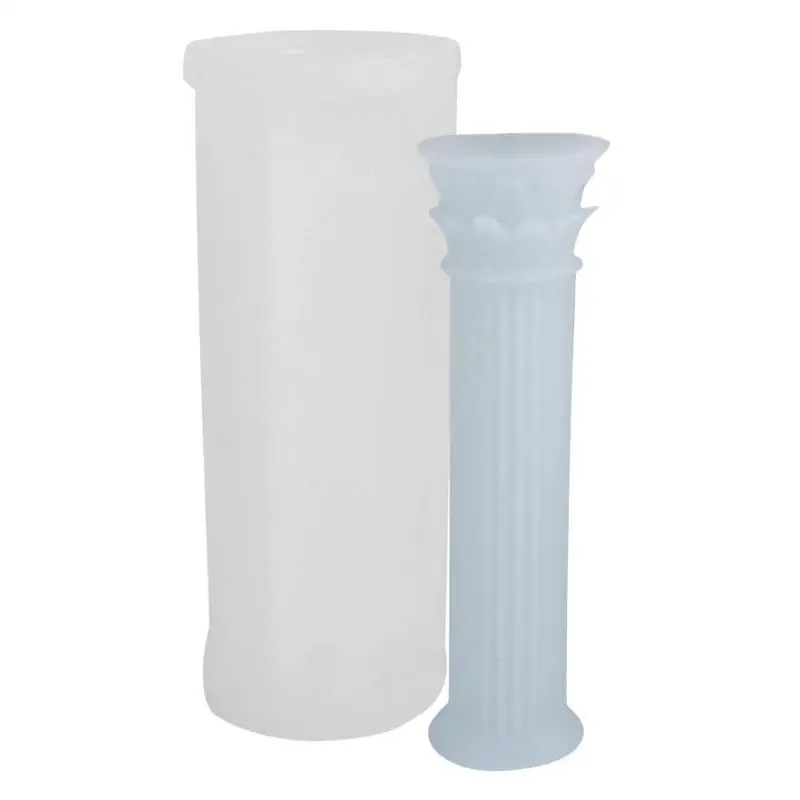 Римские колонны формы для свечей цилиндр силиконовая форма смола шоколадный