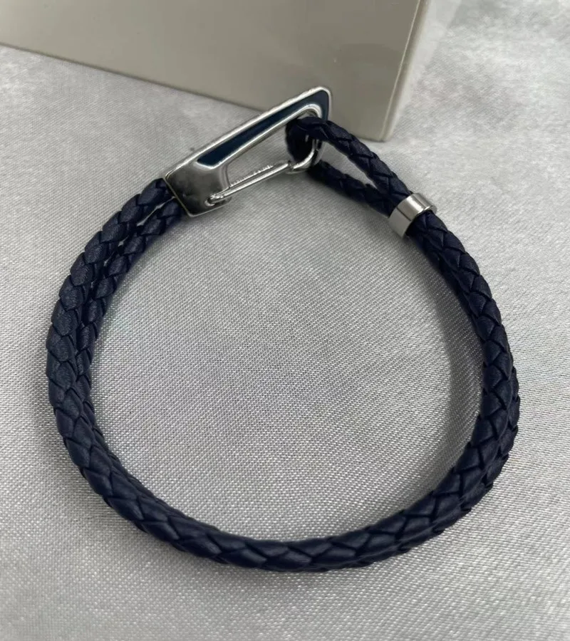 

Браслет ручной работы для мужчин и женщин из натуральной кожи с эмалированной застежкой