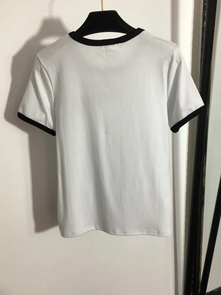 

Женская спортивная футболка с коротким рукавом, Классическая укороченная футболка с принтом, весна-лето 2023