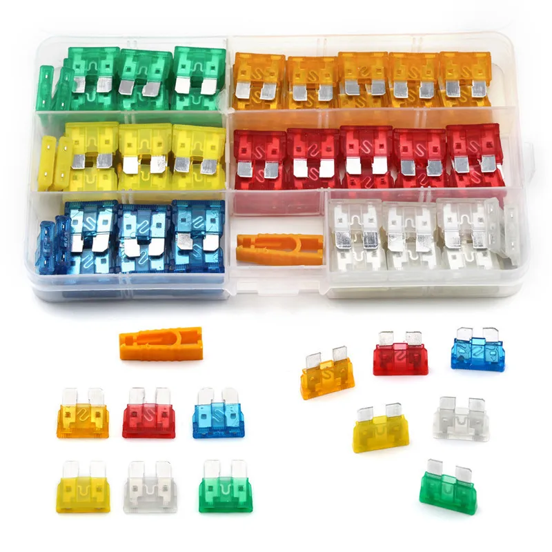 

120 штук в штучной упаковке предохранитель для автомобиля Средний штепсельный предохранитель для автомобиля 5A/10A-30A набор