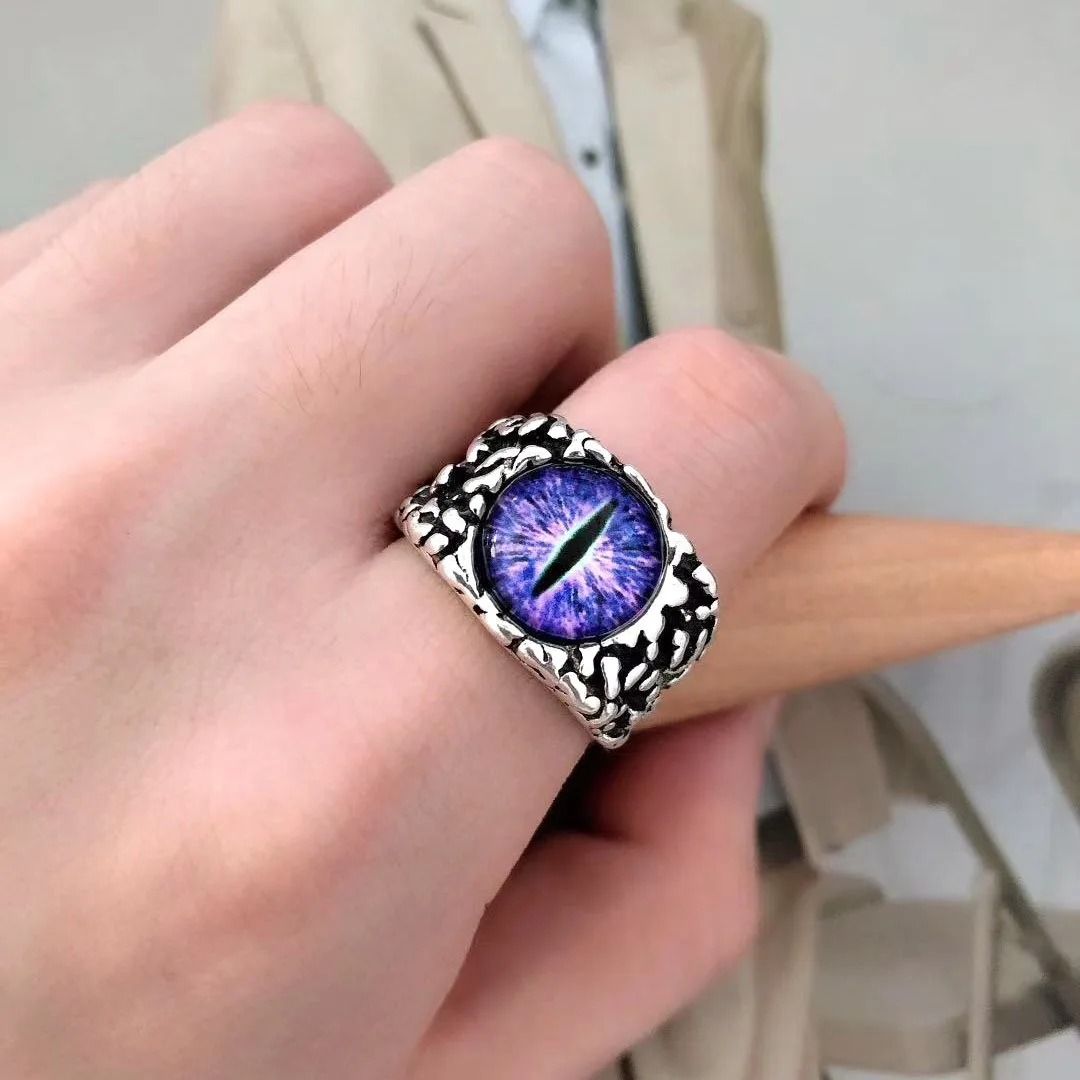 

Retro Punk Ha Domineering Devil Eye Ring Men's Personality Creative Ring Party Casual Street Jewelry