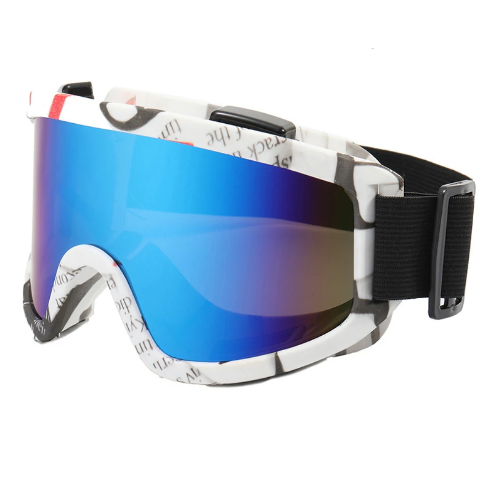 

Durable Googles Colorful Ski Goggles Heat Cutoff Windproof Sunglasses Glasses Skiing Eyewear Moto Cycling Sunglasses Bright Pc