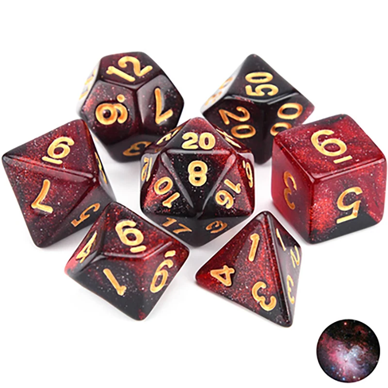 Настольная игра Polyhedral игральные кости DND Set Nebula Polyhedral Game Dice для ролевых игр Подземелья и Драконы MTG D20 D12 D10 D8 D6 D4 (art.: 3920c1256bbfc) - 3920c1256bbfc