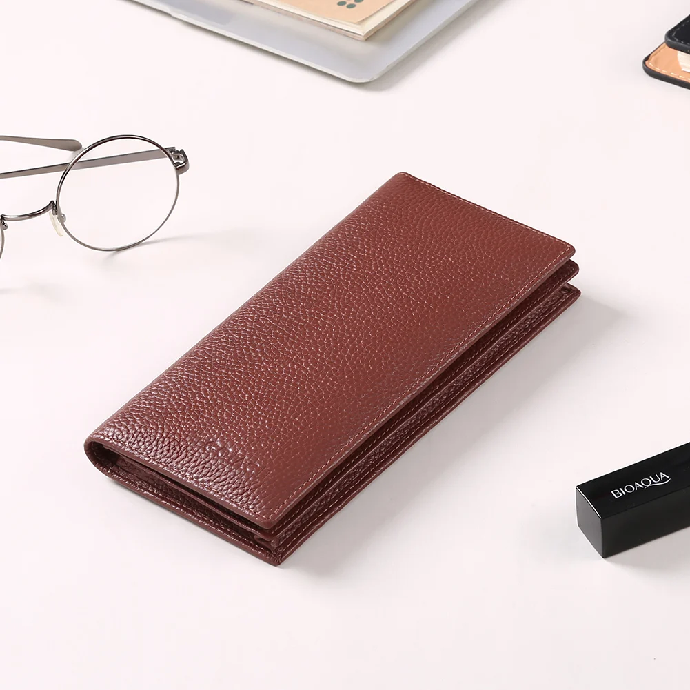 Genuine Leather Women's Wallets Long Ladies Wallet Clutch Money Bag Design Purse Fashion Purses Cards Holder