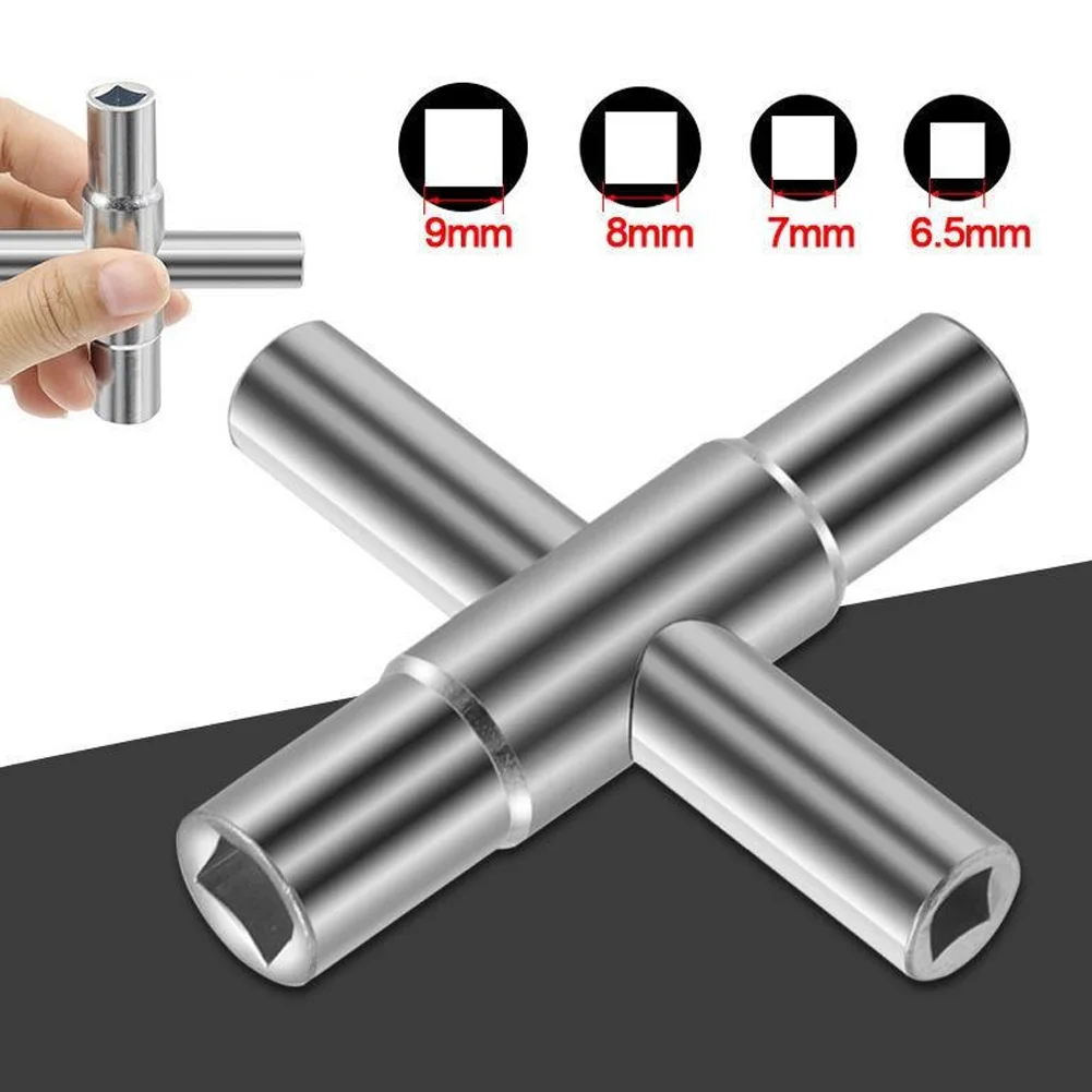 

Multifunction 4 Ways Universal Triangle Wrench Key Plumber Keys Triangle For Gas Electric Meter Cabinets Bleed Radiators