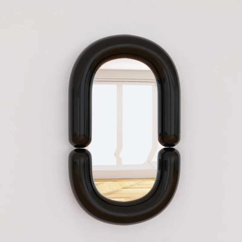 

Women Makeup Mirror Oval Wall Quality Luxury Unbreakable Bedroom Bathroom Mirrors Small Design Espejos Decorativos Room Decor