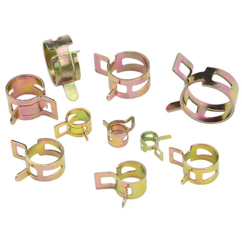 

155 шт., пружинные зажимы для шланга, водопроводного шланга, набор креплений в ассортименте, 6 мм, 8 мм, 10 мм, 12 мм, 14 мм, 15 мм, 16 мм, 18 мм