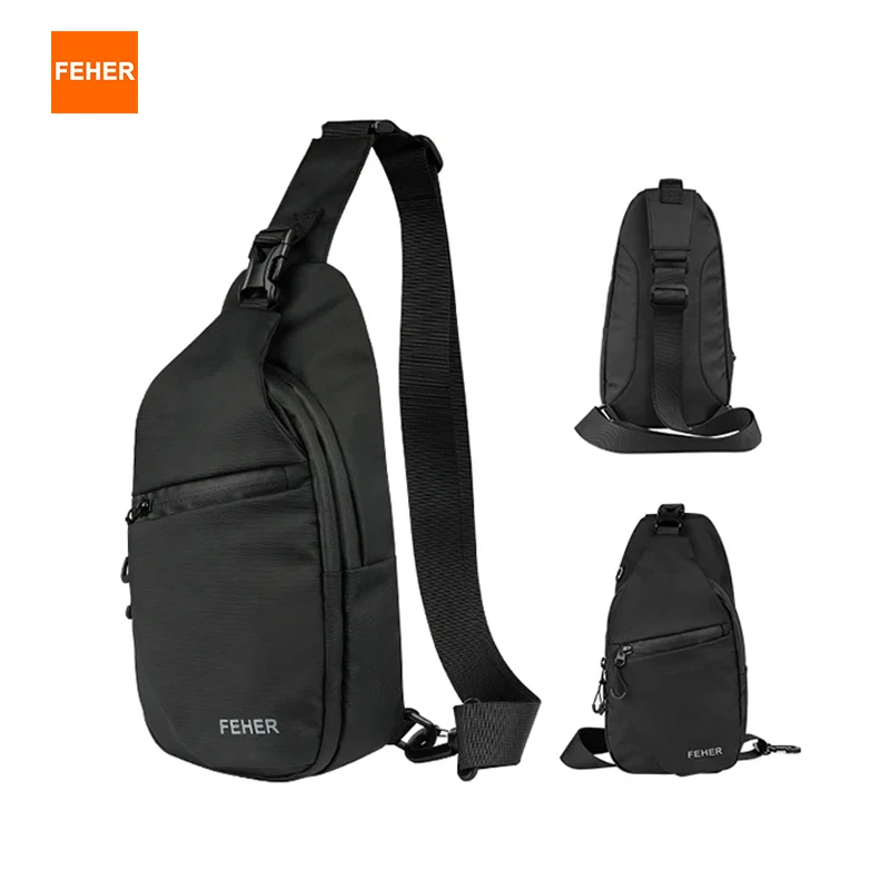 

FEHER мотоциклетная нагрудная сумка унисекс, водонепроницаемая, устойчивая к разрыву, многофункциональная мотоциклетная сумка через плечо, подходит для занятий спортом на открытом воздухе