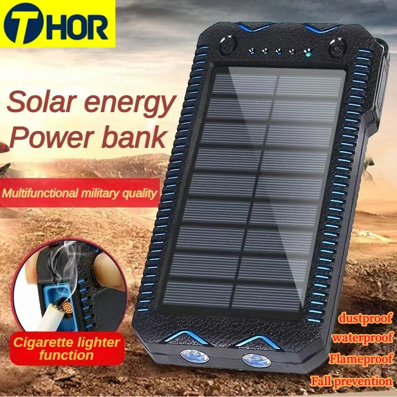 

80000mAh Solar Wireless Power Bank Phone Charger Portable Outdoor Travel Emergency Charger Powerbank for Xiaomi Samsung IPhone