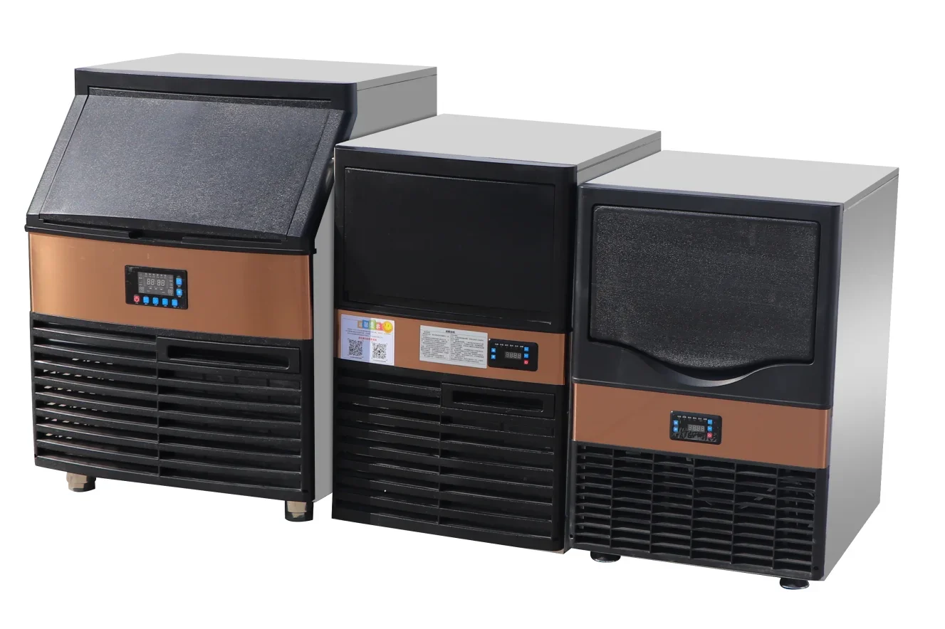 Коммерческий льдогенератор 60 кг/24 часа Машина для изготовления льда кубиков