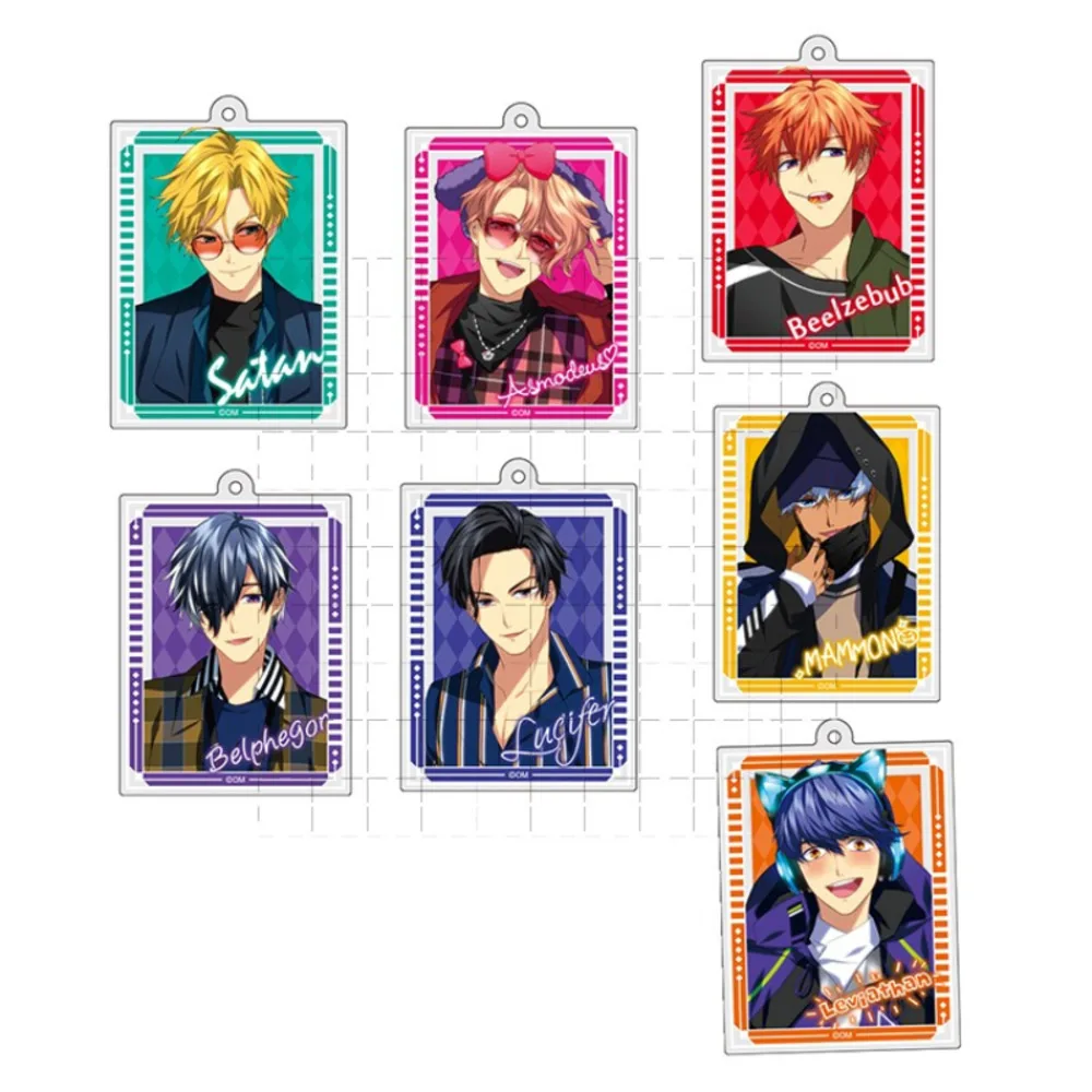 Брелок для ключей игры 2-Obey Me кукла аниме Люцифер Мамон Левиафан Асмодус Вельзеуб