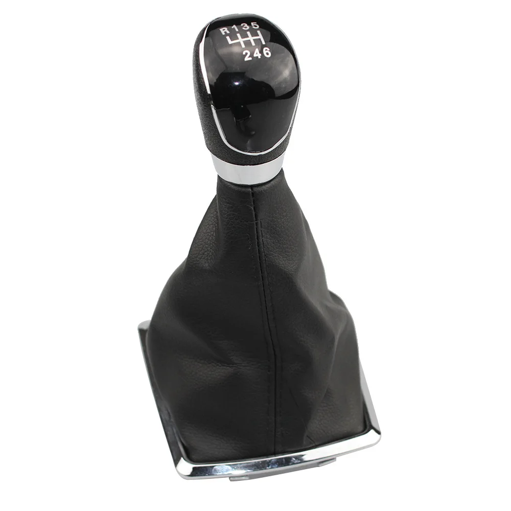 

5/6 Speed Gear Shift Knob Lever Gaiter Boot Leather Cover Fit For Ford Focus