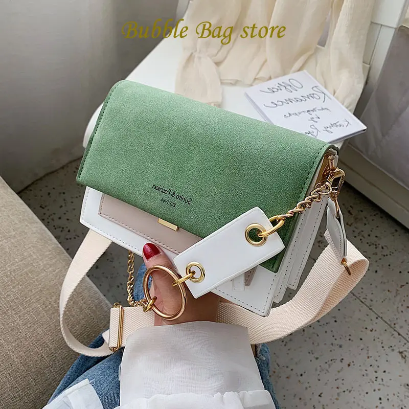 

Minority Design Bag Women Small Fresh Chain Shoulder Bag 2023 Summer New Matte Slung Contrast Small Square Bag