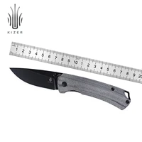 kizer mojave exclusive folding knives t1 v3490e1 micarta handle black 154cm steel edc pocket knife 2022 new survival tool