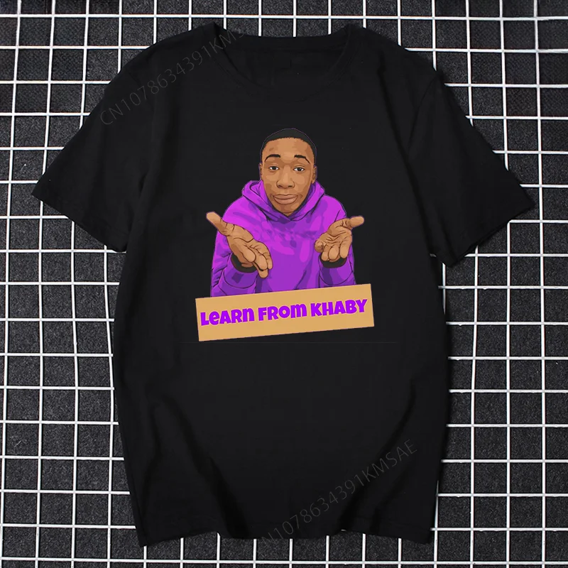 Новинка Khaby простая футболка с забавным рисунком Женская Мужская в стиле