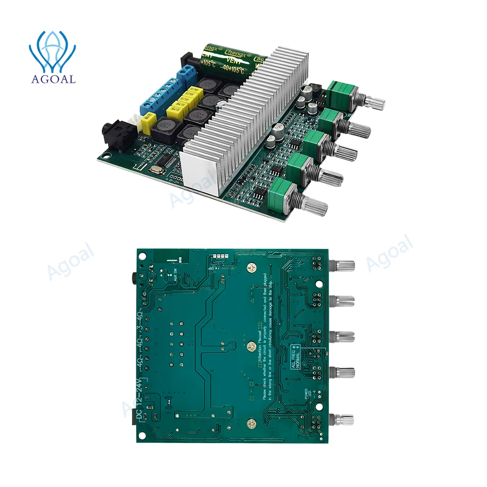 Плата усилителя сабвуфера TPA3116 2 1 каналов высокая мощность Bluetooth 5 0 усилители