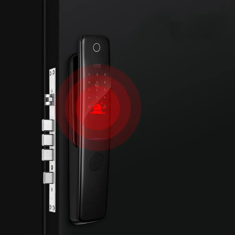 

Graffiti Biological Fingerprint Lock Key Intelligent Door Lock is Suitable For Remote Unlocking Visual cat's Eye