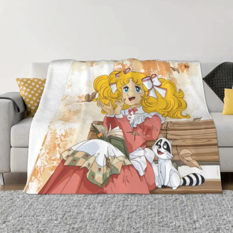 

Одеяла фланелевые карамельных цветов в стиле аниме 80 °, покрывала для дивана, для дома, гостиницы, под заказ