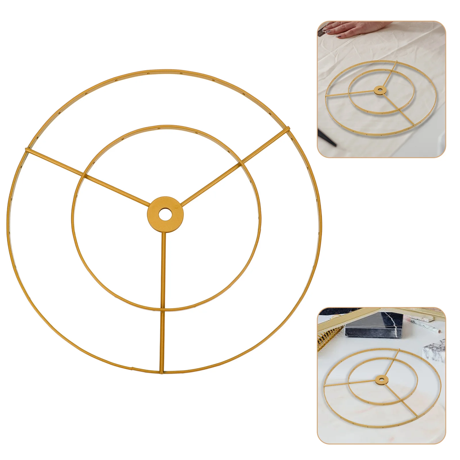 

Chandelier Shade DIY Hanging Lamp Bracket Pendant Light Cover Electric Wire Frame Iron Lampshade Heavy Duty Stand