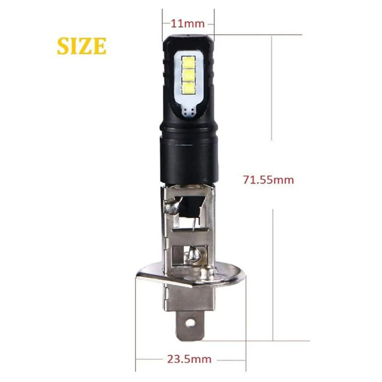 2шт светодиодные противотуманные фары H1 60W 1200LM для сборки автомобильного