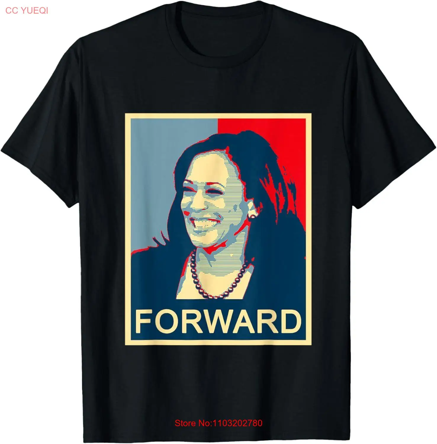 Футболка с изображением президента камалы Харриса вперед 2024