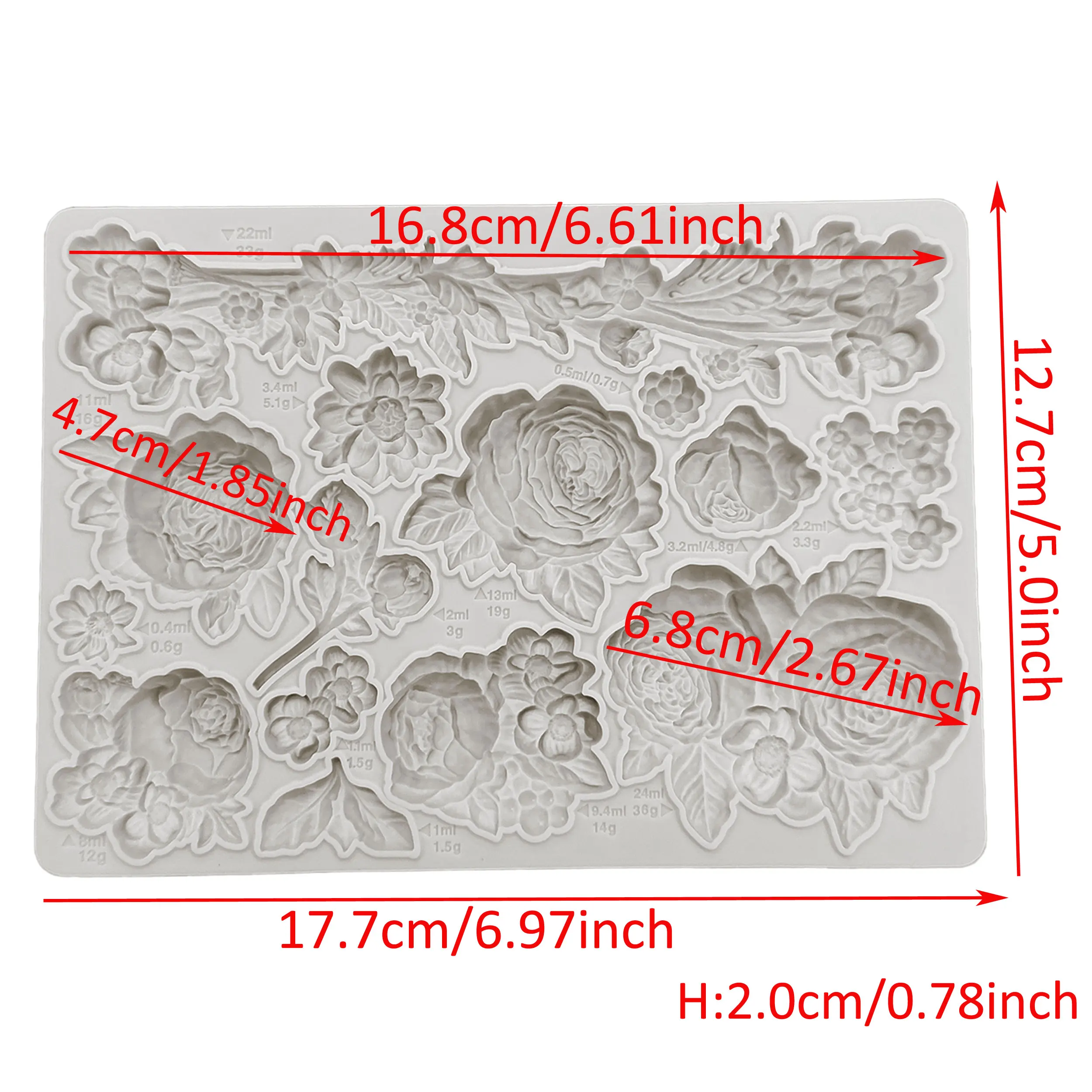 

Нежная силиконовая форма в виде розы, силиконовая форма для украшения торта, глина, сахарный кекс, инструмент для выпечки шоколада