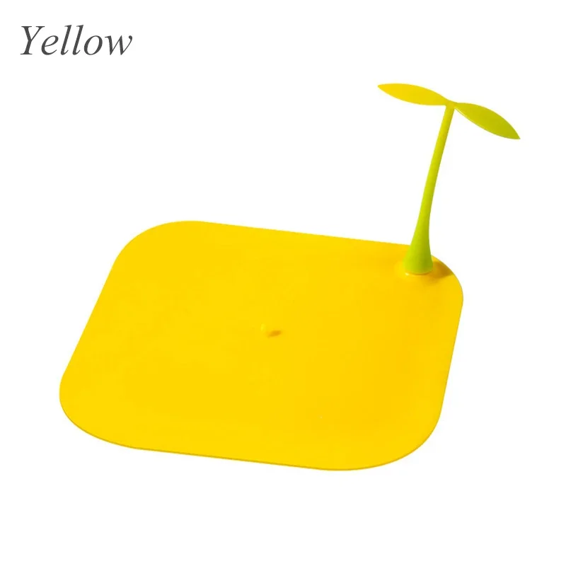 Фильтр для напольной раковины, милая форма ростки фасоли, силиконовая крышка для канализационного дезодоранта, крышка для слива душа, защита от запаха, защита от насекомых, пробка для ванны