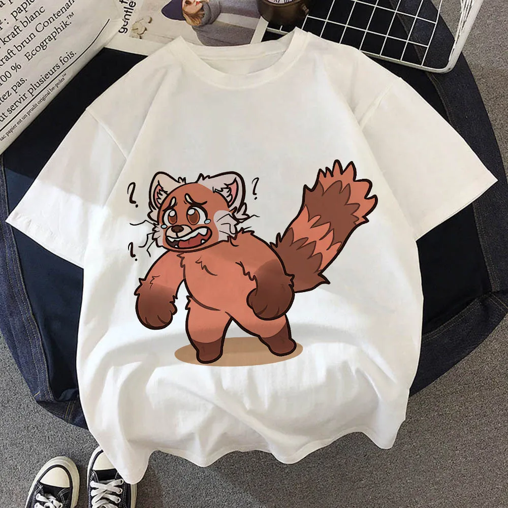 Новинка 2022 Детская футболка Kawaii Pixar Disney Mei Fox повседневная одежда в стиле