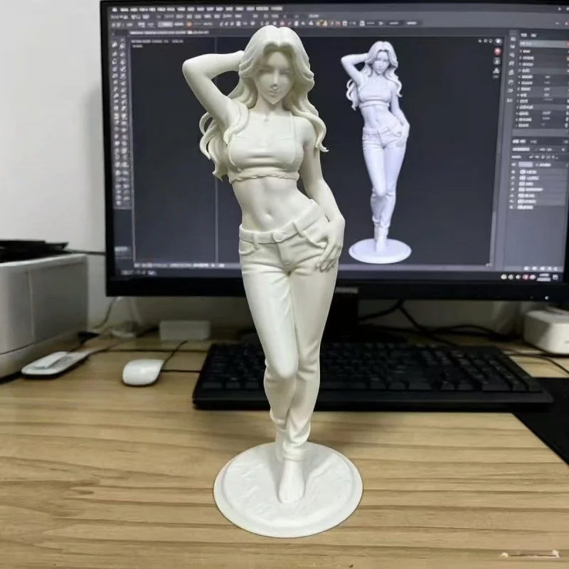Фото Новая 3D-печатная фигурка богини Pure Desire: Изысканное украшение для рабочего стола и спальни, идеальный подарок для коллекционеров фигурок и любителей хобби №3