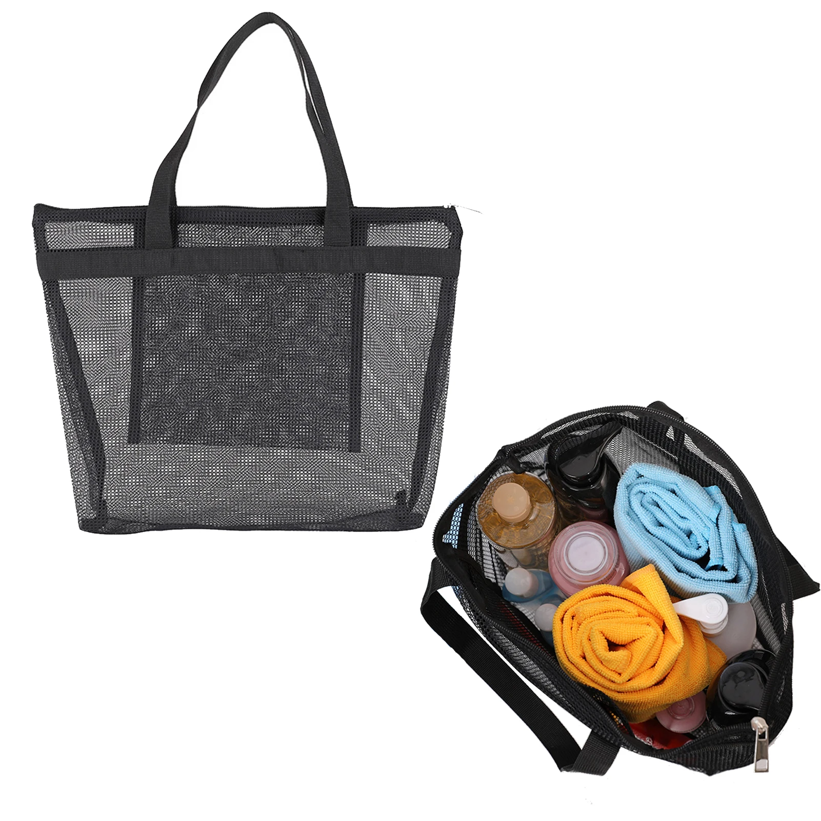 

Quick-Drying Mesh Shower Bag Gym Shower Bag Mesh Shower Caddy Tote For College Dorms Public Bathrooms Gyms Beaches Camping