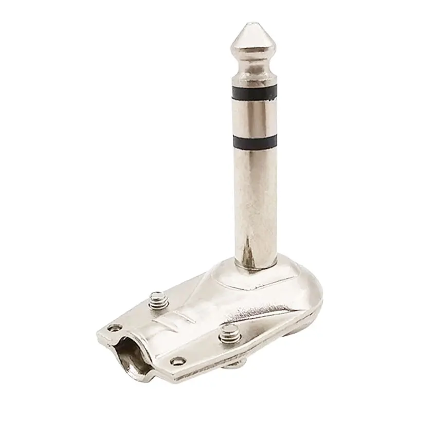 

Золотистый, серебристый, 1/4 дюйма, 6,35 мм, стерео разъем под прямым углом, плоский штекер, аудио, гитара, педаль для создания музыкальных эффектов, соединитель Phono