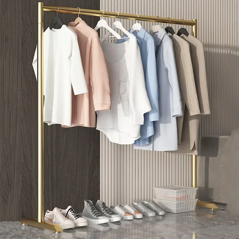 

Металлические стойки для пальто, настенный Золотой промышленный Лофт-органайзер, стойка для одежды, угловой современный стеллаж для одежды, Скандинавская мебель