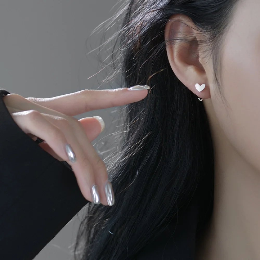 

Fashion Exquisite Zircon Stud Earrings Woman Simple Cute Retro Simple love Crystal Statement Earring Jewelry Gift