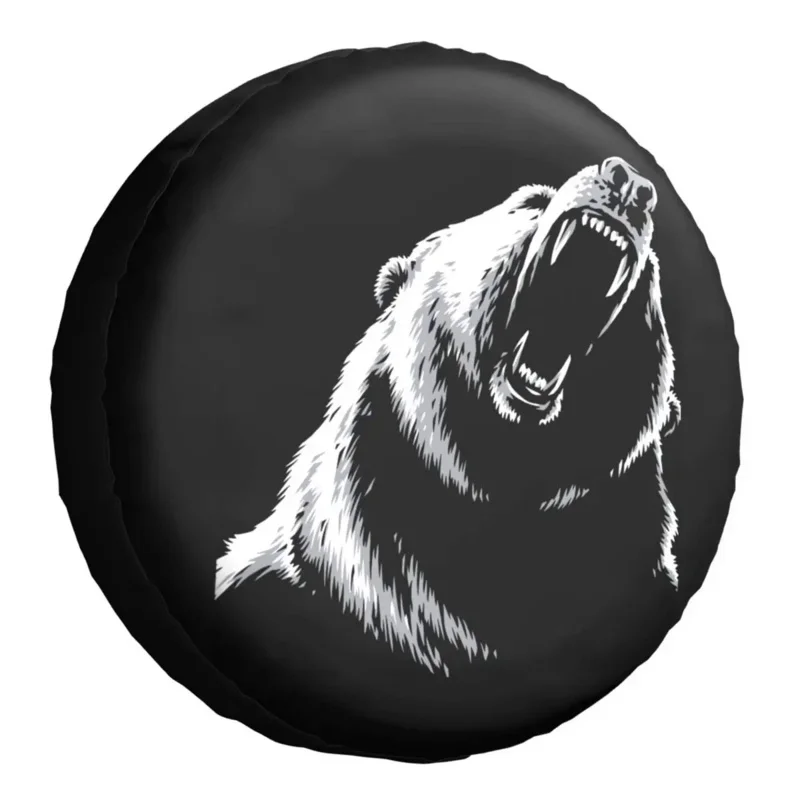 

Bear Pattern Spare Wheel Tire Cover for Suzuki Mitsubish Jeep Hummer Animal Print Dust-Proof Vehicle Protector Accessories