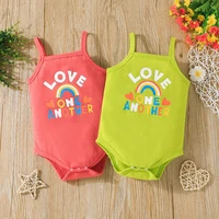 newborn baby bodysuit for girls boys infant cartoon print onesie for 0 to 18 months new born sleeveless clothes toddler clothing