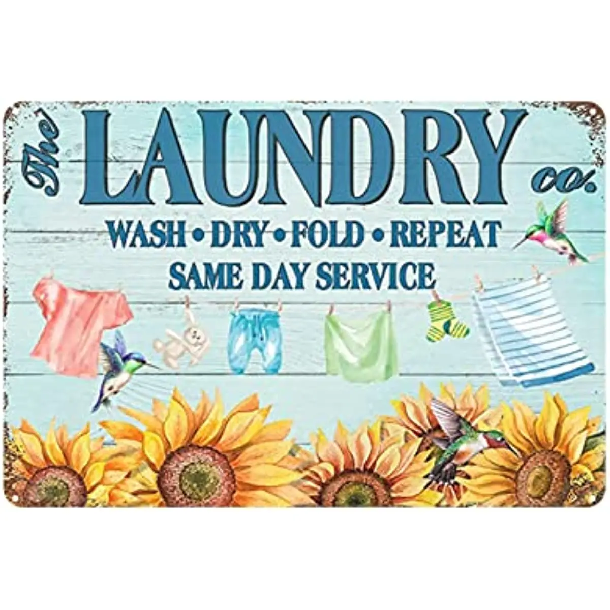 

New Metal Tin Sign Vintage Laundry Co Laundry Laundry for Home, Living Room, Garden, Bedroom, Office, Hotel, Cafe