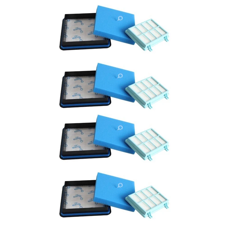 

Pack Of 4 Filter Set For Powerpro Compact FC9331 FC9332 FC8010 Vacuum Cleaners