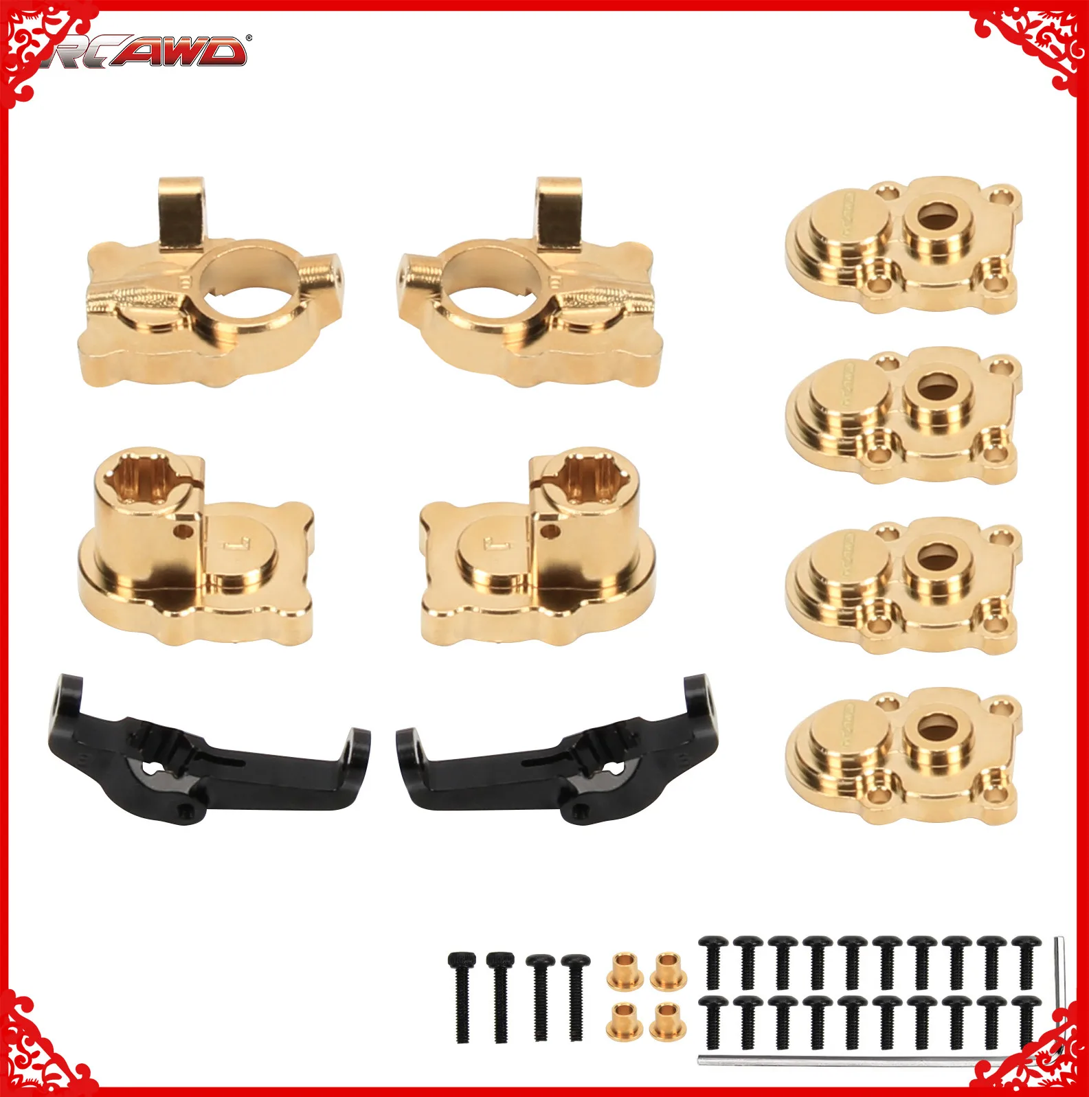 Полностью латунный корпус переднего/заднего портала, C концентратор Перевозчик Для FMS EAZYRC Roc хобби FCX24 1-24 ползунок обновления часть