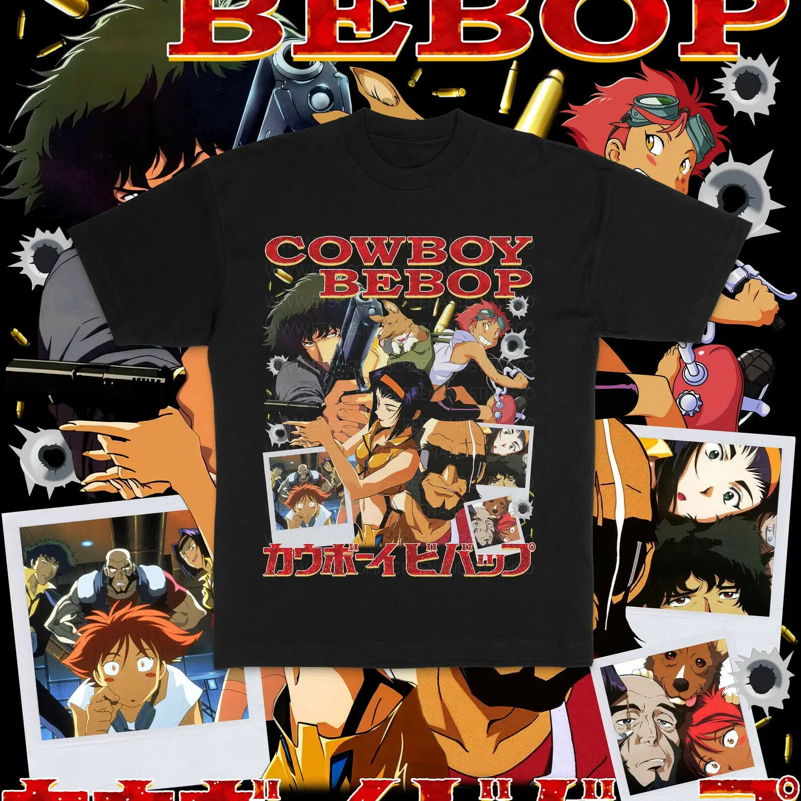 

90s Vintage Cowboy Bebop T-shirt Anime Shirt Spike Spiegel Tee Manga Shirt
