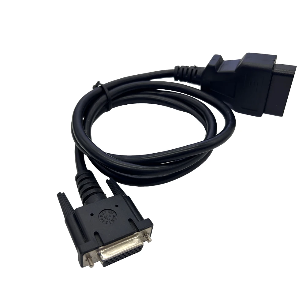 Фото Адаптерный удлинительный кабель OBD2 16Pin на DB26, диагностический кабель OBDII DB26 для автомобилей GM MDI. №1