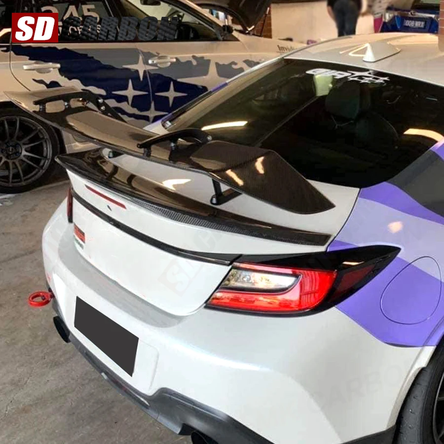 Фото Спойлер из карбона для Toyota GR86 GT86 Subaru BRZ, заднее антикрыло, направляющее крыло, аксессуары для автомобиля №2