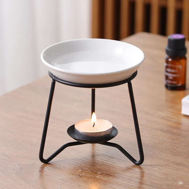 Aromatherapy Stove Essential Oil Burner Tealight Holder Candle Pie Aroma Diffuser Decor Spa Meditation Home Ornament