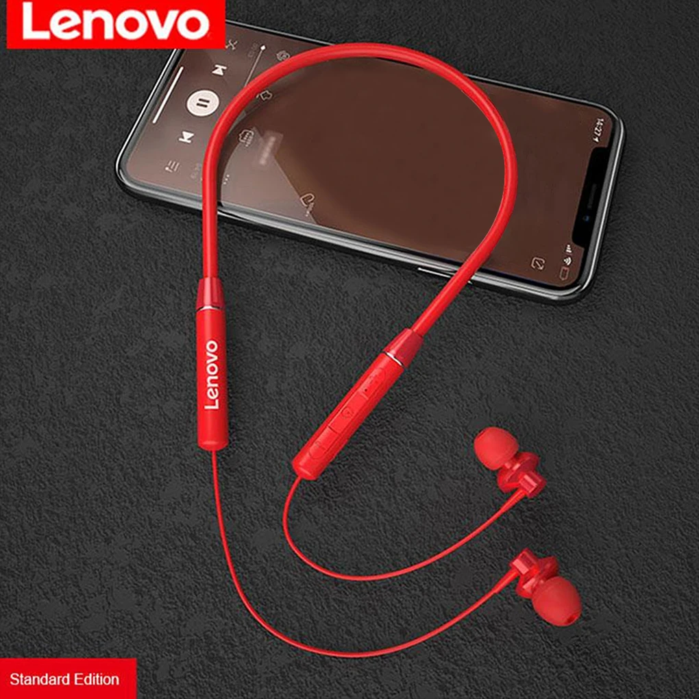 

Lenovo QE03 Earphone Fone Bluetooth Wireless Headset Magnetic Neckband IPX5 Waterproof Sport Earbuds Noise Cancelling Dual Mic