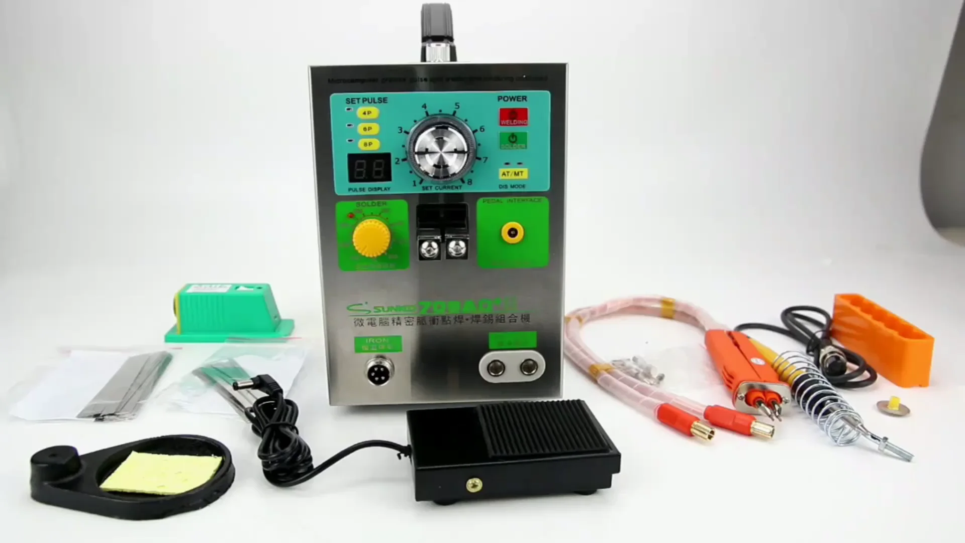 

3 In 1 220V SUNKKO 709AD+ Pulse Battery Spot Welder For 18650 Battery Pack Welding+70B Welding Pen