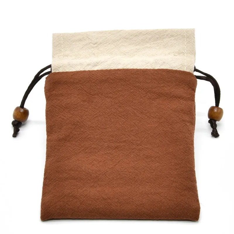 Хлопковая сумка на шнурке