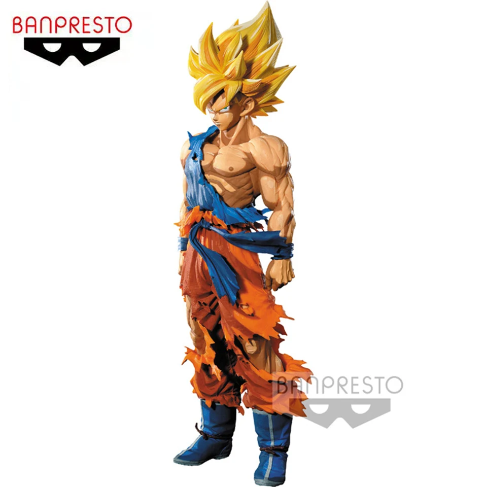 

100% Original Genuine Banpresto Dragon Ball Z SMSP Super 34cm Son Goku Two Dimensions Model PVC Action Figure Model Toys
