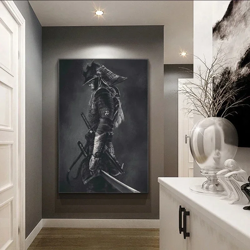 Peinture sur toile de samouraï impressions HD art moderne affiches abstraites décoration la maison salon
