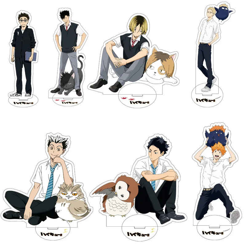 

Haikyuu!! Anime Acrylic Stand Figure Model Table Plate Volleyball Boys Figures Board Toys Desk Decor Cosplay Ornaments Fan Gift