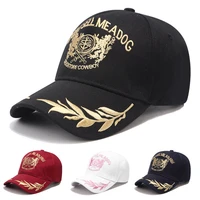 mens new wheat ear embroidery baseball cap female leisure double lion cap outdoor shade sun hat